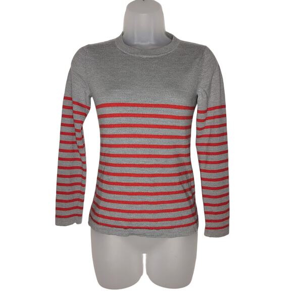 Patagonia Sweater 100% Merino Wool Womens Small Long Sleeve Striped Flawed - Picture 1 of 6